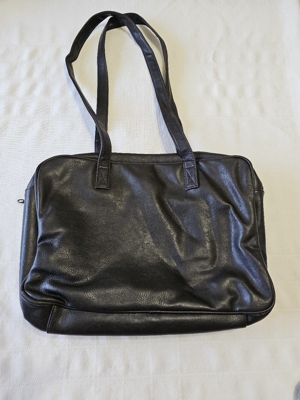Black Leather Laptop Bag